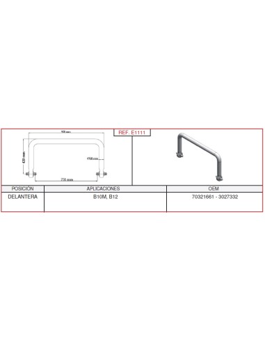 Barra Estabilizadora Volvo L-908Mm