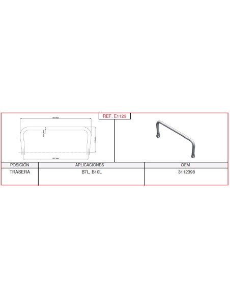 Barra Estabilizadora Volvo Trasera
