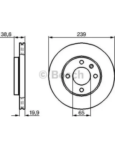 Disco de freno Bosch 986478017