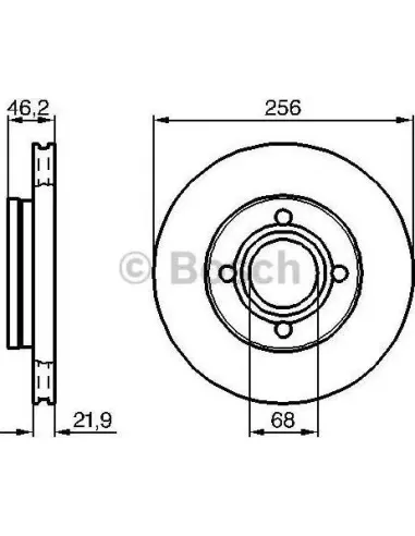 Disco de freno Bosch 986478018