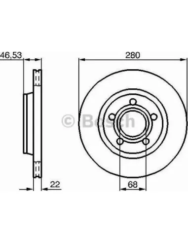 Disco de freno Bosch 986478022