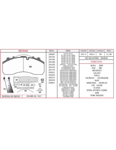 Kit Pastillas De Freno