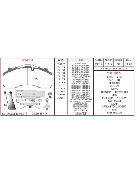 Kit Pastillas De Freno