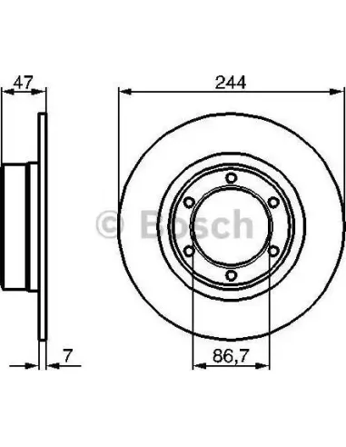 Disco de freno Bosch 986478050