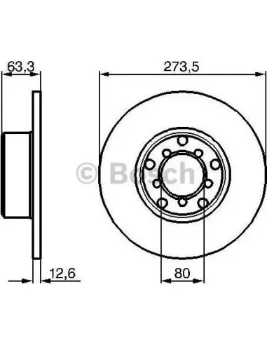 Disco de freno Bosch 986478057