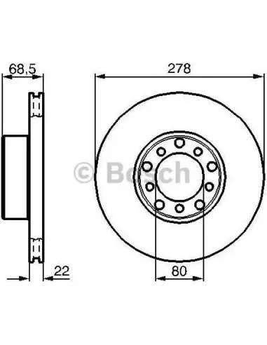 Disco de freno Bosch 986478061