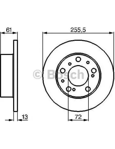 Disco de freno Bosch 986478067