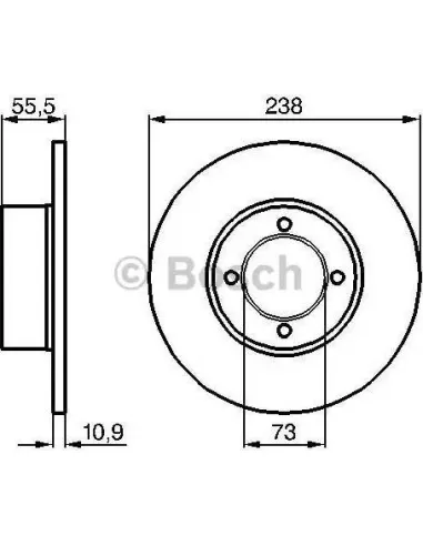 Disco de freno Bosch 986478079