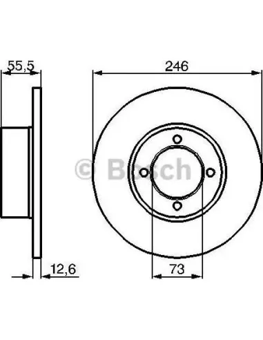 Disco de freno Bosch 986478082