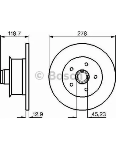 Disco de freno Bosch 986478136