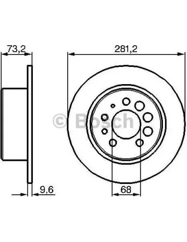 Disco de freno Bosch 986478143