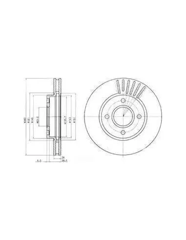 Disco de freno Bosch 986478170