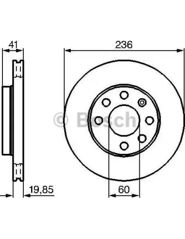 Disco de freno Bosch 986478192