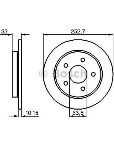 Disco de freno Bosch 986478196