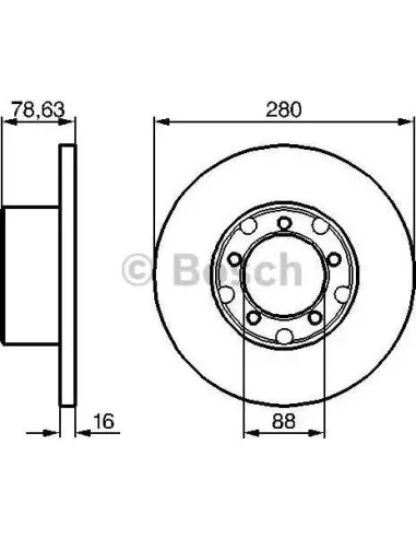 Disco de freno Bosch 986478201