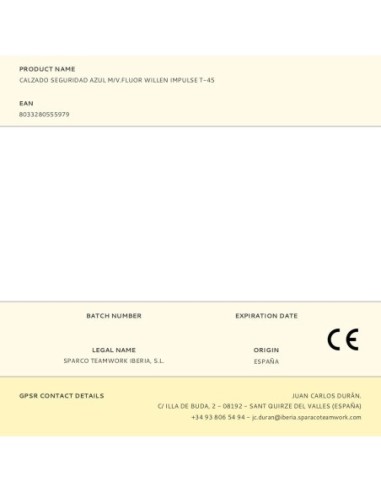 Calzado Seguridad Azul M/V.Fluor Willen Impulse...