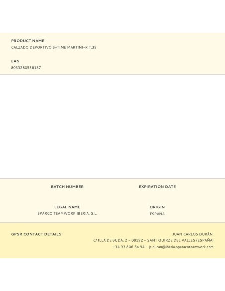 Calzado Deportivo S-Time Martini-R T.42 Sparco