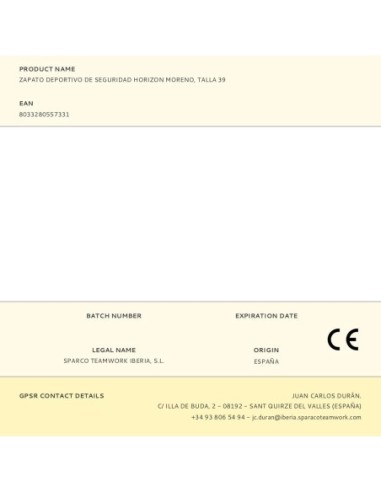 Zapato Deportivo De Seguridad Horizon Moreno,...