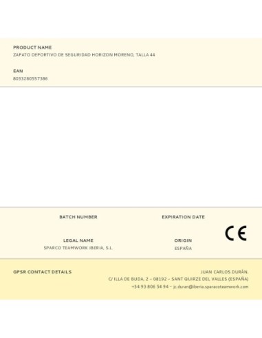 Zapato Deportivo De Seguridad Horizon Moreno,...