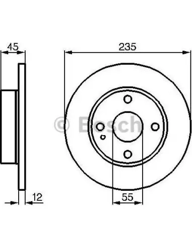 Disco de freno Bosch 986478252