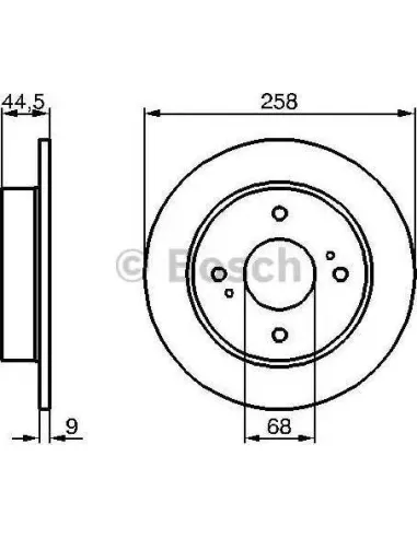 Disco de freno Bosch 986478284