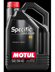 SPECIFIC ACEITE 5W40 VW 505,01/502.00 5 LITROS
