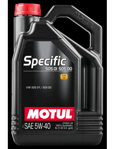 SPECIFIC ACEITE 5W40 VW 505,01/502.00 5 LITROS