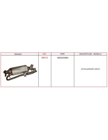 CATALIZADOR IVECO DAILY VI 5802025884