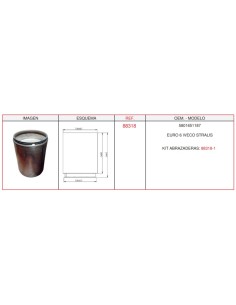 FILTRO PARTICULAS DPF EURO6 IVECO STRALIS