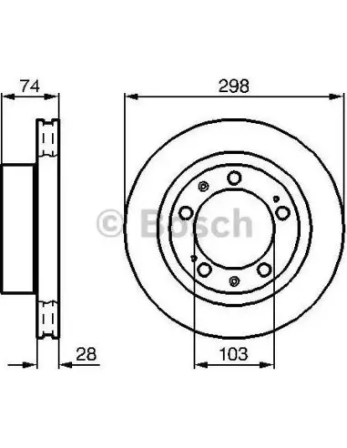 Disco de freno Bosch 986478418