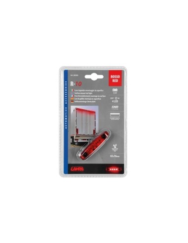 Luz de Gálibo-4 LED-24 V-rojo Lampa LAM98383