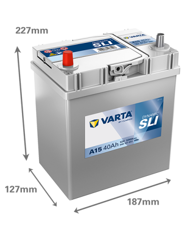 Batería de Coche Varta A15 40Ah 330A 12V...