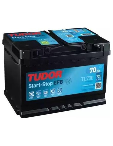 Batería Tudor EFB TL700 70Ah 760A 12V