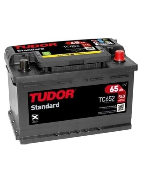 Batería Tudor Standard TC652 65Ah 540A 12V