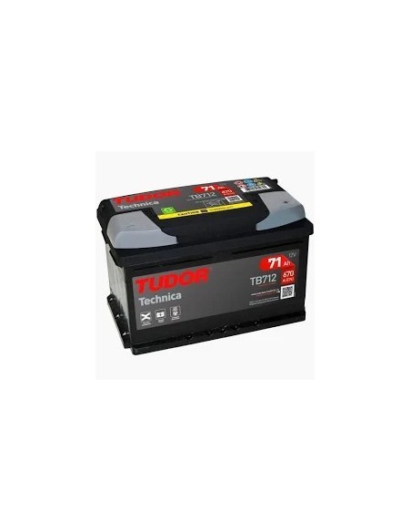 Batería Tudor Technica TB712 71Ah 670A 12V