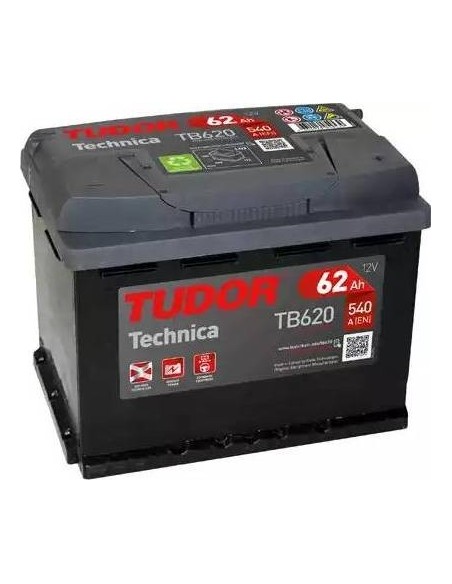 Batería Tudor Technica TB620 62Ah 540A 12V