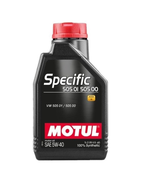 Aceite de motor Motul 101573 Specific 505.01 502.00 5W-40 1 Litro referencia 101573 Recambios Colmenar