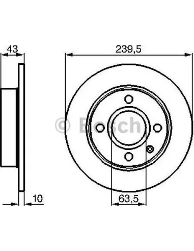 Disco de freno Bosch 986478501