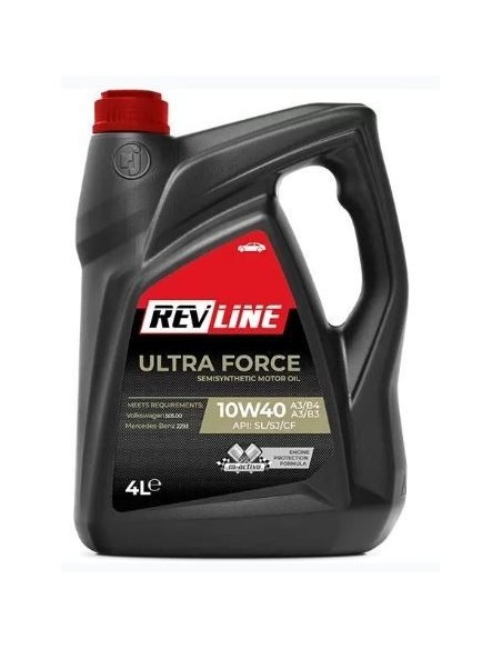 Aceite de motor REVLINE 5901797910259 Ultra Force SAE 10W-40 4 Litros