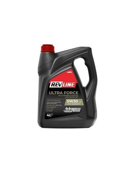 Aceite de motor REVLINE 5901797910280 Ultra Force C3 SAE 5W-30 4 Litros