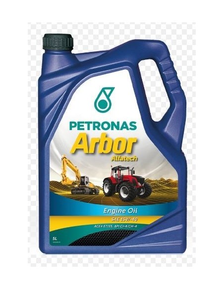 Aceite agrícola Petronas 74604M12EU Arbor Alfatech SAE 15W-40 5 Litros