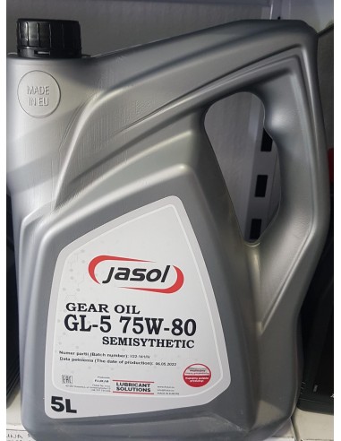 Aceite de caja de cambios JASOL 75W80 Gold GL-5 SAE 75W-80 5 Litros