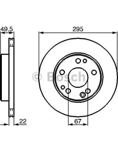 Disco de freno Bosch 986478525