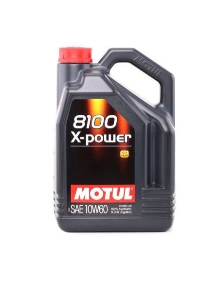 Aceite de motor Motul 106144 8100 X-Power SAE 10W-60 5 Litros