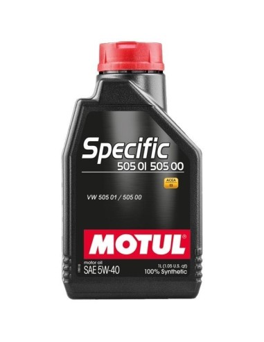 Aceite de motor Motul 101573 Specific 505.01 502.00 SAE 5W-40 1 Litro