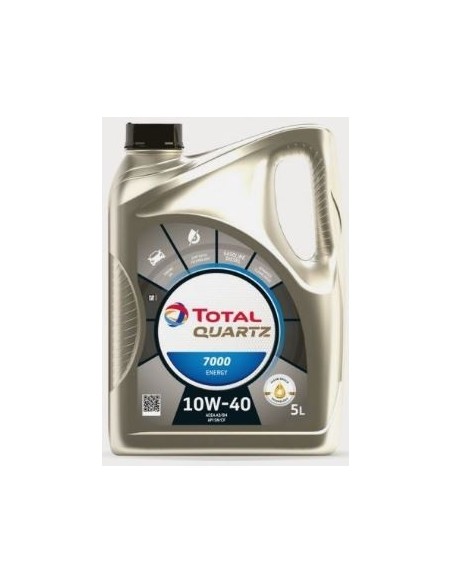 Aceite de motor TotalEnergies 217265 Quartz 7000 Energy SAE 10W-40 5 Litros