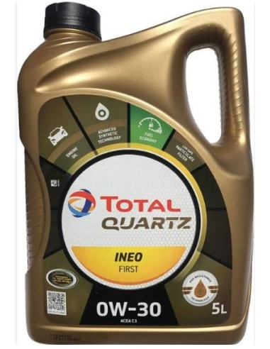 Aceite de motor TotalEnergies Quartz Ineo First SAE 0W-30 5 Litros