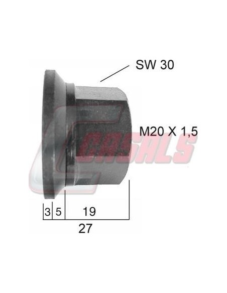 Tuerca IVECO DAF CASALS 21324
