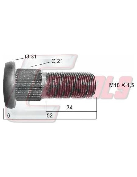 Perno NISSAN CASALS 21434