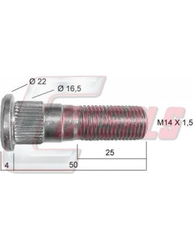 Perno NISSAN CASALS 21435